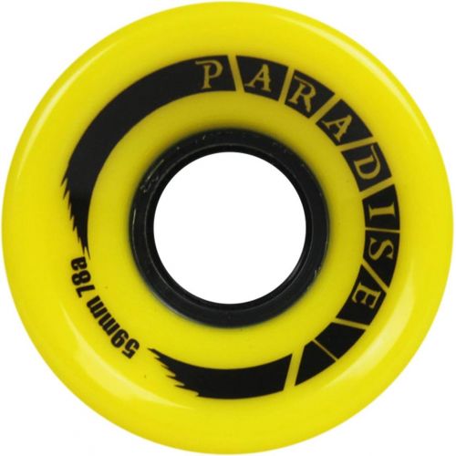  Paradise Skateboard Cruiser Wheels 59mm 78a Yellow Old School Filmer