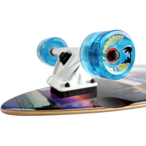  Paradise Longboard Kicktail Complete Cruiser Skateboard