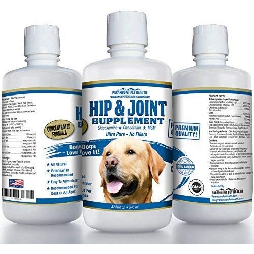  Paramount Pet Health Natural Concentrated Glucosamine for Dogs - 5200mg Glucosamine Chondroitin for Dogs - Dog Joint Supplement & Dog Glucosamine - Dog Hip and Joint Supplement