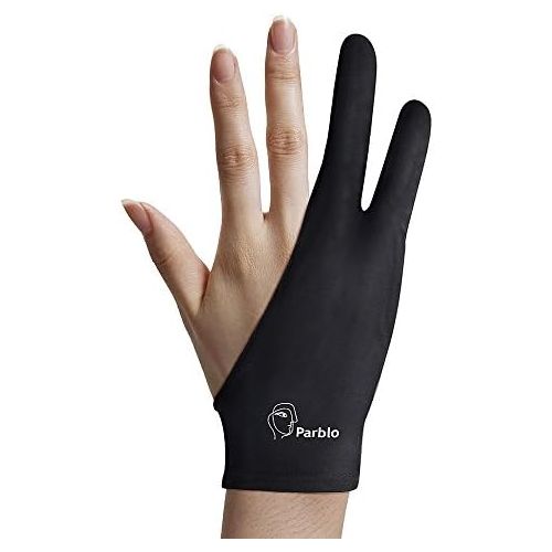  [아마존베스트]Parblo PR-01 Two Finger Glove for Graphic Tablet Light Box Tracing Light Pad