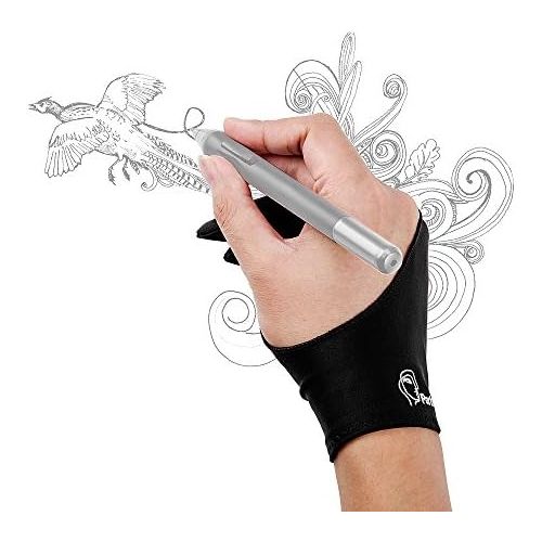  [아마존베스트]Parblo PR-01 Two Finger Glove for Graphic Tablet Light Box Tracing Light Pad