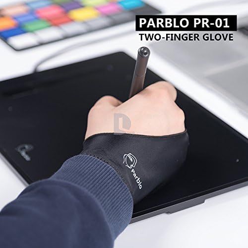  [아마존베스트]Parblo PR-01 Two Finger Glove for Graphic Tablet Light Box Tracing Light Pad