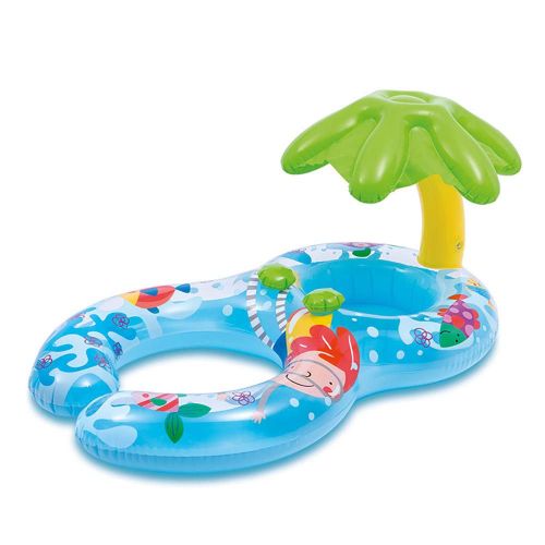 인플레터블 Baby and Mommy Pool Boat, Parents-Child Pool Float Safe Seat Inflatable,Mother Kid Swim Ring Summer Fun Swim Training,3