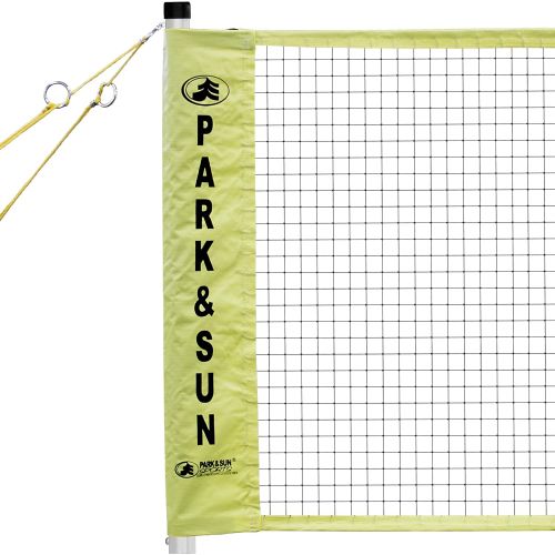  Park & Sun Sports Portable IndoorOutdoor Badminton Net System with Carrying Bag and Accessories: Tournament Series