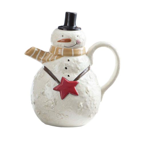  Park Designs Snow Friends Snowman Teapot