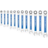 Park Tool MWR-SET Ratcheting Metric Wrench Set,6mm 17mm Tool,Blue/Silver