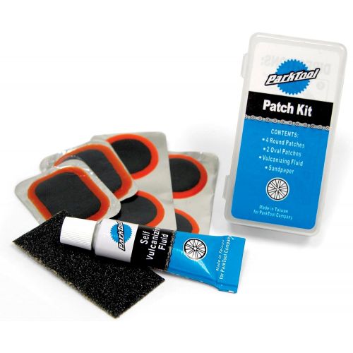  Park Tool VP-1 Vulcanizing Patch Kit for for Bicycle Tube Repair - Set of 6 Patches & Adhesive