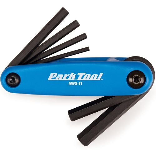  Park Tool AWS-11 Fold-Up Hex Wrench Set - 3mm, 4mm, 5mm, 6mm, 8mm, 10mm