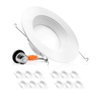 Parmida LED Technologies Parmida (12 Pack) 5/6 inch Dimmable LED Downlight, 12W (100W Replacement), Baffle Design, Retrofit Recessed Lighting, Can Light, LED Trim, 5000K (Day Light), 1000lm, Energy Star &