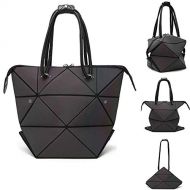 Parnerme Mode Geometrische Veranderbare Tasche leuchtenden Handtasche tagliche Arbeit Tote Schultertasche grosse Einkaufstasche holographische Handtasche fuer Frauen (colorful-3)