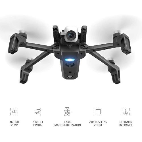  Parrot - Drone Anafi Extended - Pack with 2 Additional Batteries, Carrying Bag, Additional Propeller Blades and Others - 4K HDR Camera with 180° swivelling Platform - Compact and F