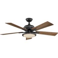 Parrot Uncle Ceiling Fans with Lights Remote Control Farmhouse Ceiling Fan with LED Lights, 52 Inch, Black