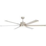 Parrot Uncle Modern Ceiling Fan with Remote Large Ceiling Fans Indoor with Light LED, 65 Inch, Brushed Nickel