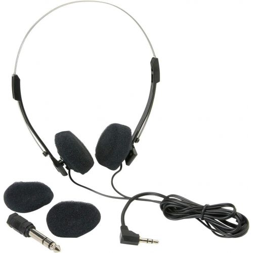  Parts Express Mini Stereo Lightweight Headphones with 4 ft. Cord