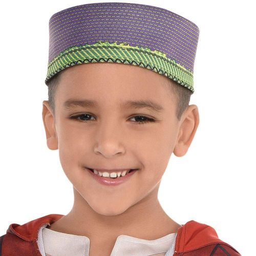  Party City Aladdin Costume for Children, Includes a Shirt, Pants, a Hat, a Belt, and an Attached Vest