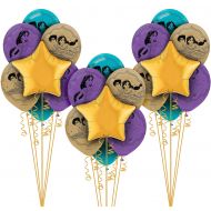 Party City Aladdin Balloon Party Supplies, 11 Pieces, Includes Foil Balloons, Latex Balloons, and Ribbon
