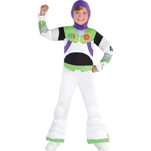  Party City Toy Story Buzz Lightyear Halloween Costume for Boys, Small (4-6), Includes Headpiece