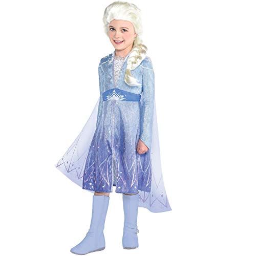  Party City Elsa Act 2 Halloween Costume for Girls, Frozen 2, Includes Dress