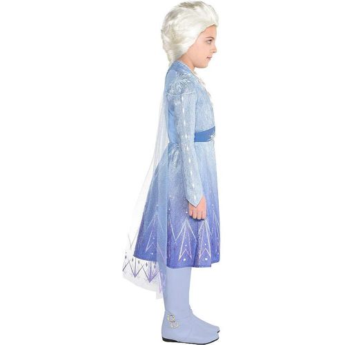  Party City Elsa Act 2 Halloween Costume for Girls, Frozen 2, Includes Dress