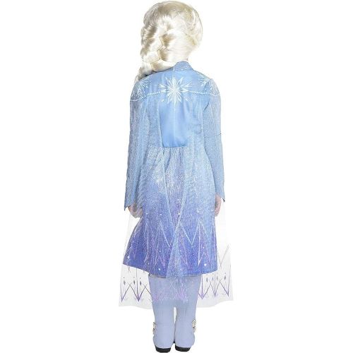  Party City Elsa Act 2 Halloween Costume for Girls, Frozen 2, Includes Dress