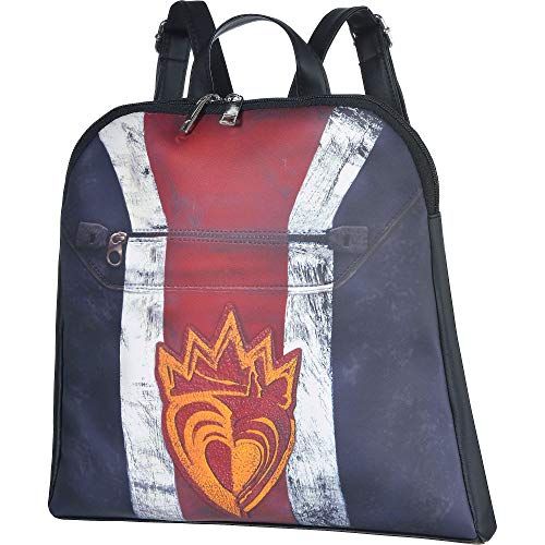  Party City Descendants 3 Evie Backpack for Girls, One Size, Features Crowned Heart Logo, Adjustable Straps