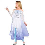 Party City Disney Frozen 2 Epilogue Elsa Halloween Costume for Kids Includes Dress, Leggings, for Pretend Play