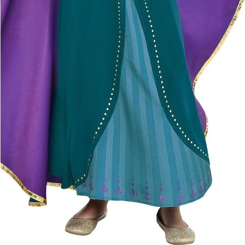  Party City Disney Frozen 2 Epilogue Anna Halloween Costume for Kids Includes Dress, Leggings, for Pretend Play