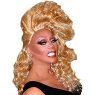 할로윈 용품Party City RuPaul Side Swept Away Wig, Halloween Costume Accessories, One Size, 20 L