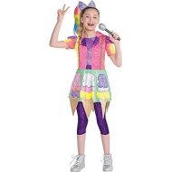 Party City Ice Cream Cone Halloween Costume for Girls, JoJo Siwa, Includes Dress, Leggings, Bow