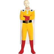 Party City One Punch Man Halloween Costume for Adults, X-Includes Jumpsuit, Cape, Mask, Glove, and Belt