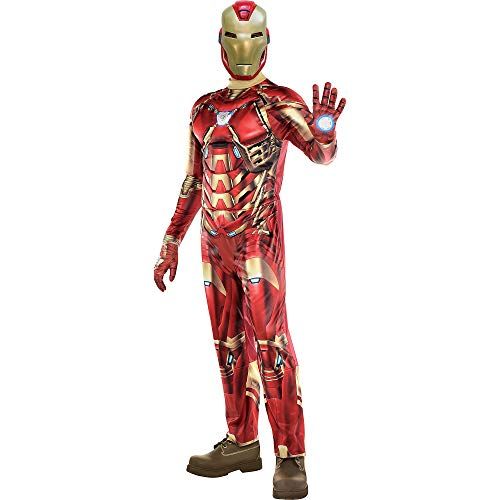  할로윈 용품Party City Iron Man Halloween Costume for Men, Marvel’s Avengers Video Game, X-Includes Jumpsuit, Gloves, Mask