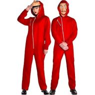 Party City Money Heist Jumpsuit Halloween Costume for Adults Includes Mask