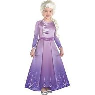 할로윈 용품Party City Elsa Act 1 Halloween Costume for Girls, Frozen 2, Includes Dress