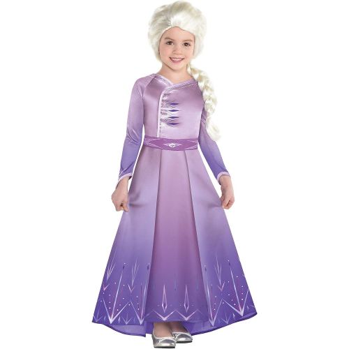  할로윈 용품Party City Elsa Act 1 Halloween Costume for Girls, Frozen 2, Includes Dress