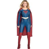 Party City Supergirl Halloween Costume for Women, DC’s Superman Family, Includes Jumpsuit and Cape