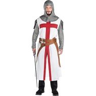 할로윈 용품Party City Crusader Warrior Halloween Costume for Adults, Standard Size, Includes Cowl, Tunic and Belt