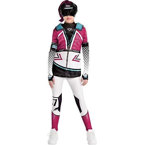  할로윈 용품Party City Hyperscape BUN-E Halloween Costume for Girls, Ubisoft Games, Includes Faux Jacket, Leggings, Mask