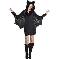 Party City Bat Zipster Costume for Adults, Large/X-Large, Includes Black Dress and Bat Ears, Multicolor, 8404068
