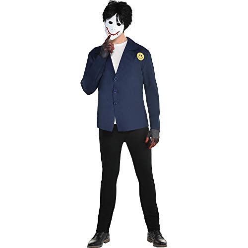  할로윈 용품Party City Creepy Painter Halloween Costume for Men, Standard, Includes Jacket, Wig, Mask and Gloves