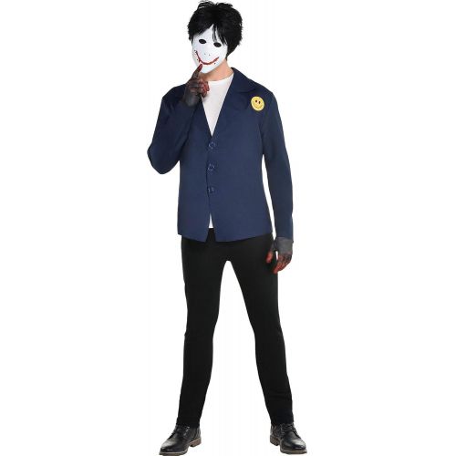  할로윈 용품Party City Creepy Painter Halloween Costume for Men, Standard, Includes Jacket, Wig, Mask and Gloves