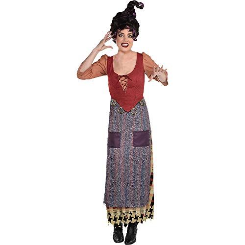  할로윈 용품Party City Mary Sanderson Halloween Costume for Women, Hocus Pocus, Dress with Attached Vest