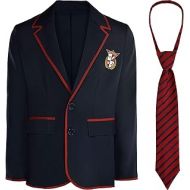 할로윈 용품Party City Prepster Guy Halloween Costume Kit for Men, Navy Blue and Red, Standard Size, Includes Blazer and Tie