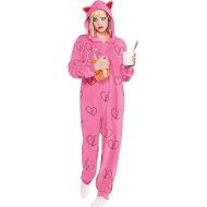 할로윈 용품Party City Harley Quinn Heart Break Onesie Halloween Costume for Women, Birds of Prey, with Hood