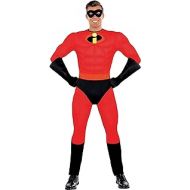 Party City, Mr. Incredible Halloween Costume for Men, Disney, The Incredibles, Standard Size, with Accessories