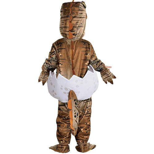  할로윈 용품Party City T-Rex Hatchling Halloween Costume for Babies, Jurassic World, Jumpsuit, Hood, Tail, Booties, Rattler