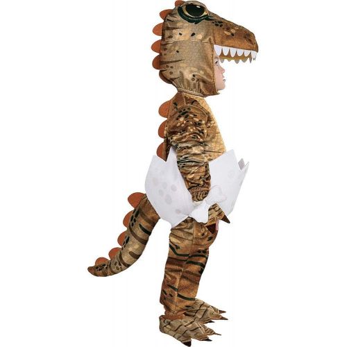  할로윈 용품Party City T-Rex Hatchling Halloween Costume for Babies, Jurassic World, Jumpsuit, Hood, Tail, Booties, Rattler
