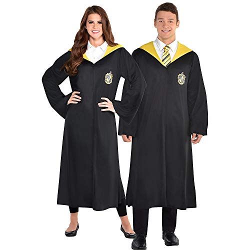  할로윈 용품Party City Hufflepuff Robe Halloween Costume Accessories for Adults, Harry Potter, One Size, Features Crest and Hood