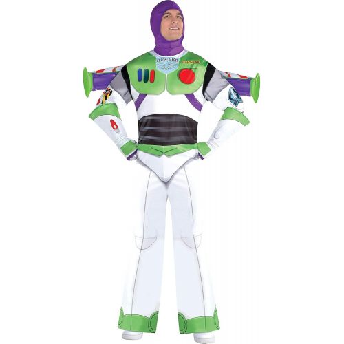  할로윈 용품Party City Toy Story 4 Buzz Lightyear Halloween Costume for Men, Standard Size, Includes Headpiece, Wings and Gloves