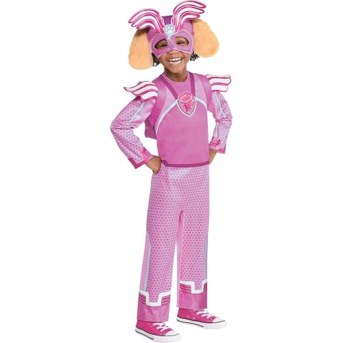  할로윈 용품Party City PAW Patrol Skye Light Up Costume for Girls, Mighty Pups Charged Up!, Jumpsuit, Headpiece and Backpack