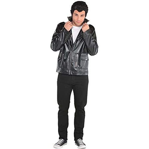  할로윈 용품Party City Grease Danny Halloween Costume Accessories for Adults, Standard Size, Includes Jacket and Wig